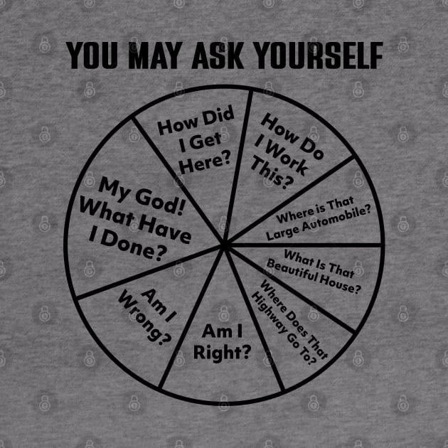 You May Ask Yourself Pie Chart by justin moore